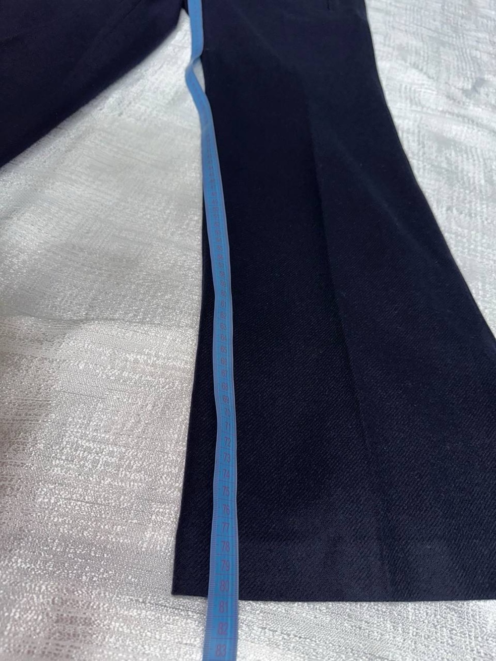 J. Crew Navy Straight-Leg Dress Trousers - Picture 10 of 10